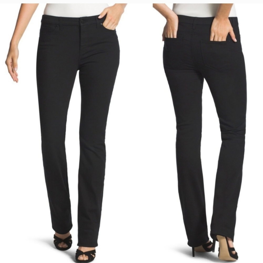 Chico's-So Lifting Slim Leg Black High-Rise Denim Jeans
